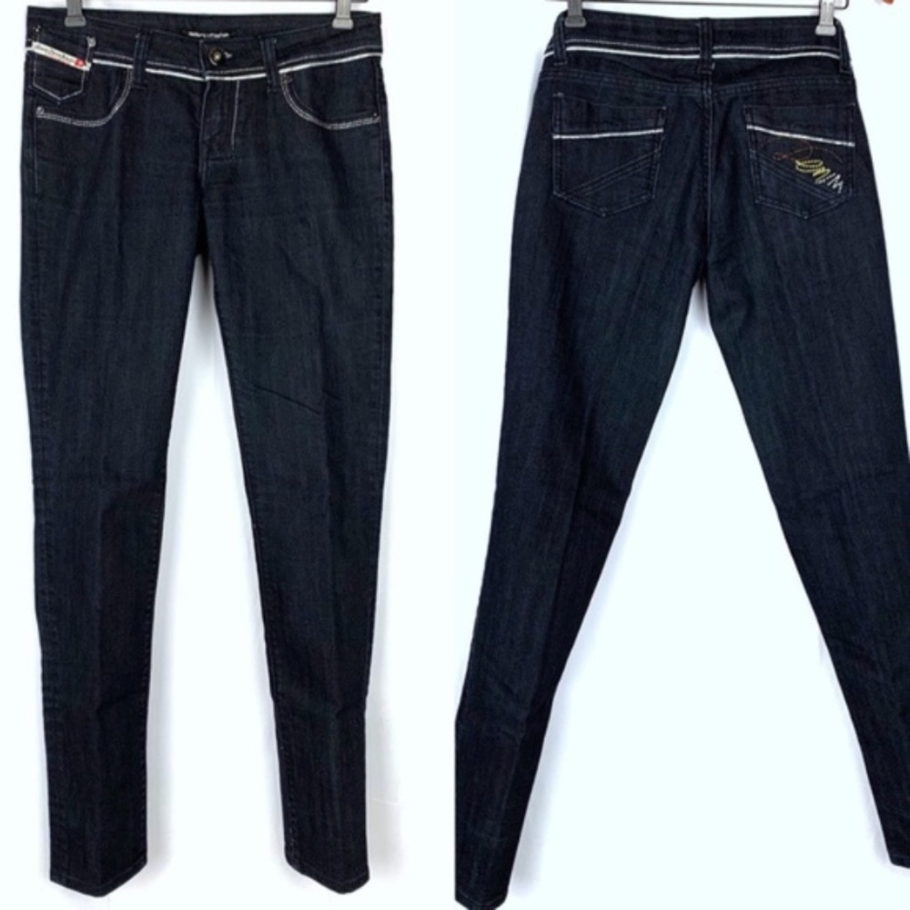 Bisou Deve Jeans women's dark wash skinny jean, 27